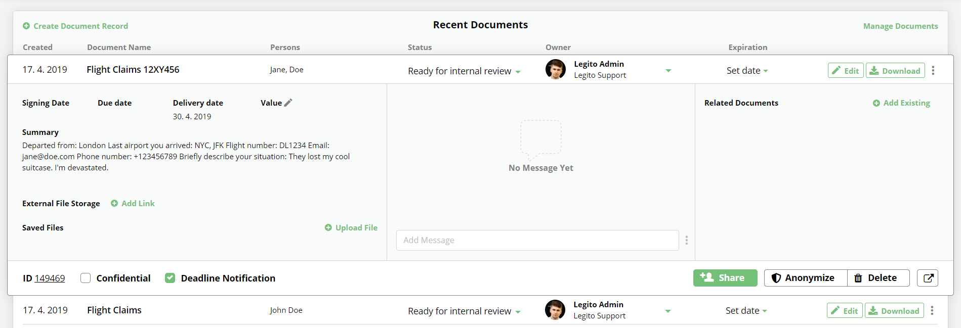 Use Legito For Collaborating On Selected Documents With Your Clients