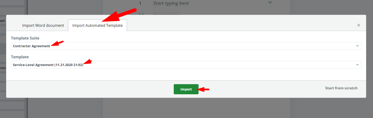 Import Legito Templates Legito