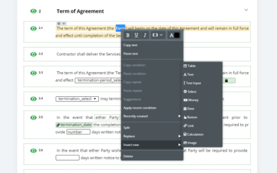 June 2021 Release: Context Menus and Other Template Editor Enhancements