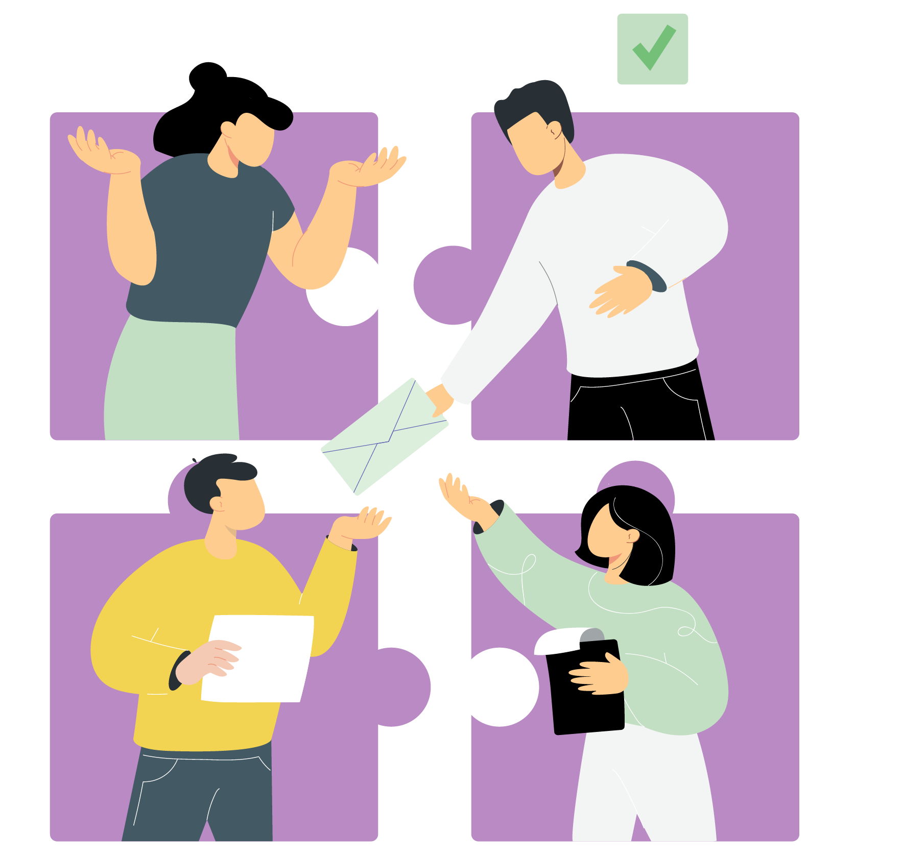 People-connecting-puzzle-online-flat-vector-illustration-trans-e1672842297492
