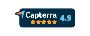 Accessibility-friendly badge showcasing leading software options as alternatives to HotDocs for efficient document automation, as seen on Capterra.