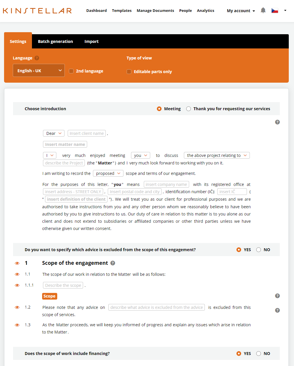 Kinstellar-printscreen-documentation-contract